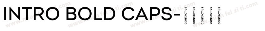 Intro Bold Caps字体转换